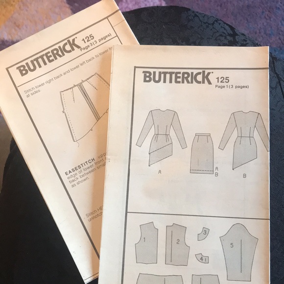 Butterick Vintage 1988 Dress pattern sizes 6-8-10-12 - Picture 6 of 7